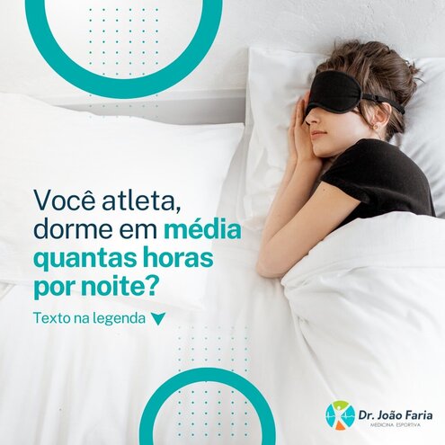 Você atleta, dorme em média quantas horas por noite?