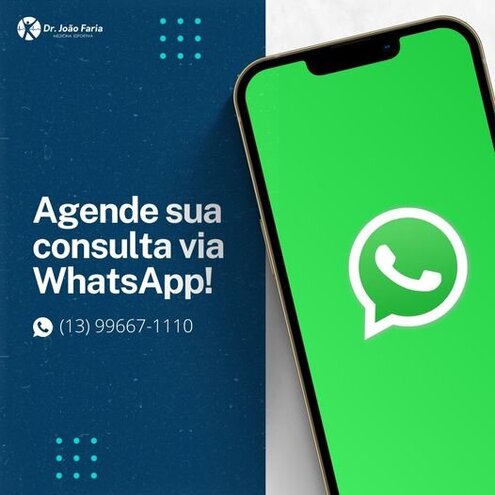 Agende sua consulta via WhatsApp! (13) 99667-1110