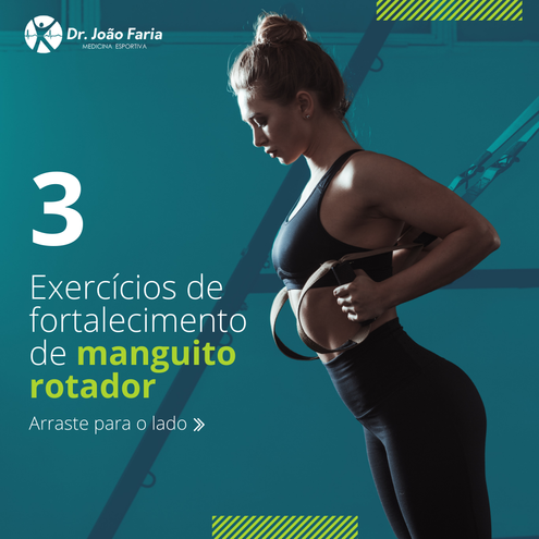 3 Exercícios de fortalecimento do manguito rotador