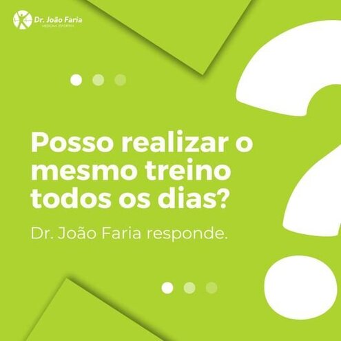 Posso realizar o mesmo treino todos os dias?