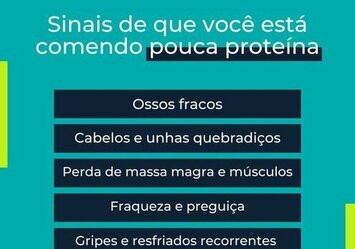 Sinais de que você está comendo pouca proteína