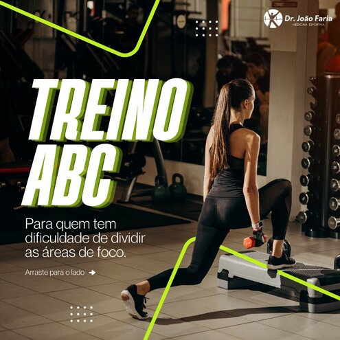 Treino ABC - Para quem tem dificuldade de dividir as áreas de foco