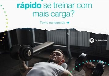 Terei hipertrofia mais rápido se treinar com mais carga?