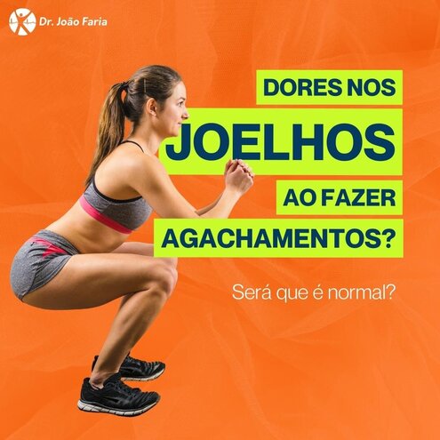 Dores no joelho ao fazer agachamentos? Será que é normal?