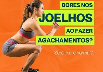 Dores no joelho ao fazer agachamentos? Será que é normal?