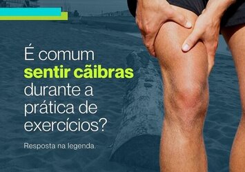 É comum sentir cãibras durante a prática de exercícios?