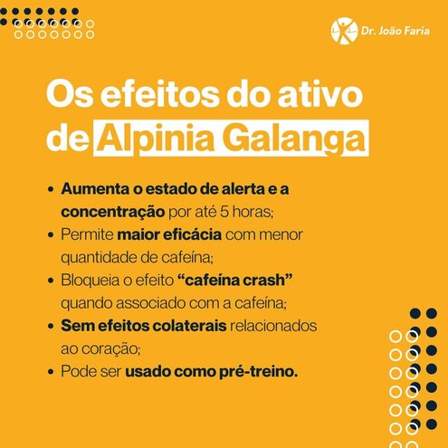 Os efeitos do ativo de Alpinia Galanga