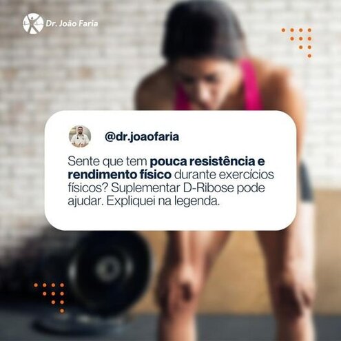 Sente que tem pouca resistência e rendimento físico durante exercícios físicos? Suplemenetar D-Ribose pode ajudar. Expliquei na legenda.