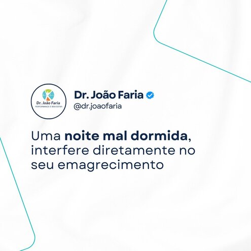 Uma noite mal dormida, interfere diretamente mo seu emagrecimento