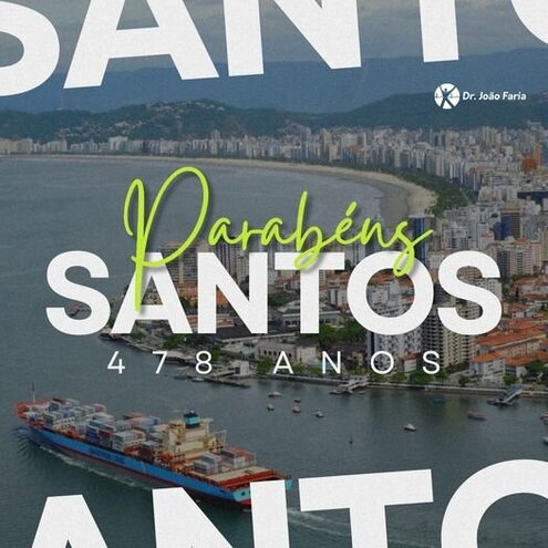 Parabéns Santos - 478 anos