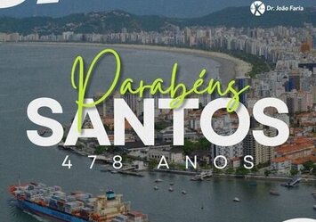 Parabéns Santos - 478 anos