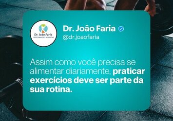 Assim como você precisa se alimentar diariamente, praticar exercícios deve ser parte da sua rotina