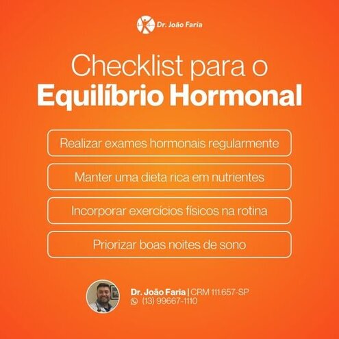 Checklist para o Equilíbrio Hormonal