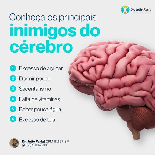 Conheça os proncipais inimigos do cérebro