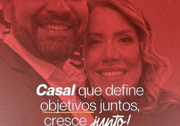 Casal que define objetivos juntos, cresce juntos!