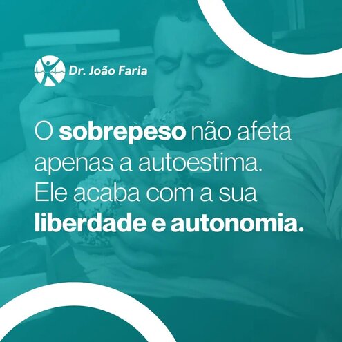 O sobrepeso não afeta apenas a autoestima. Ele acaba com sua liberdade e autonomia.