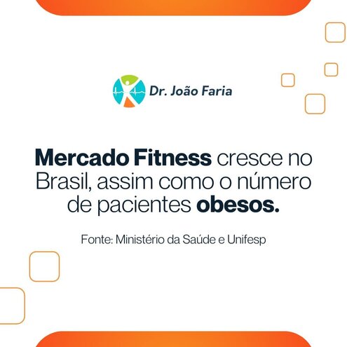 Mercado Fitness cresce no Brasil, assim como o número de pacientes obesos