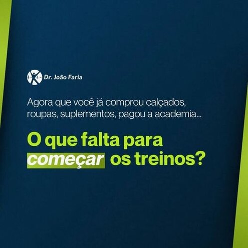 O que falta para começar os treinos?