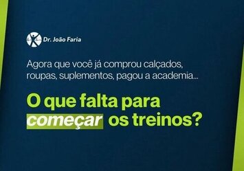 O que falta para começar os treinos?