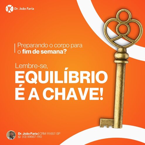 Equilíbrio é a chave!