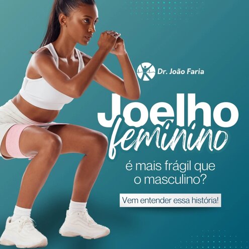 Joelho feminino é mais frágil que o masculino?