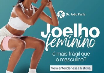 Joelho feminino é mais frágil que o masculino?