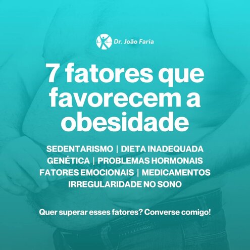 7 fatores que favorecem a obesidade