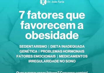 7 fatores que favorecem a obesidade