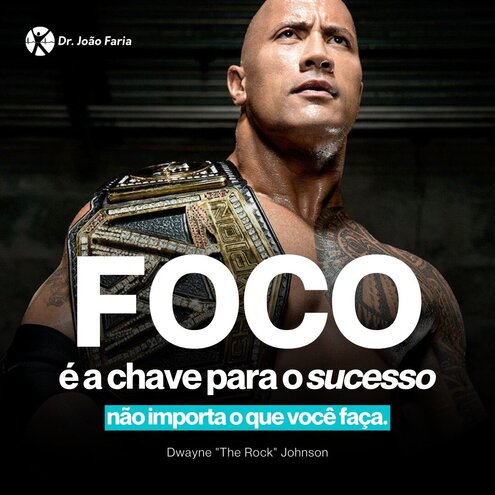 Foco é a chave para o sucesso, não importa o que você faça