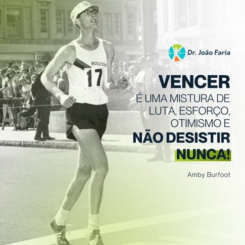 Vencer é uma mistura de luta, esforço, otimismo e não desisitir nunca!