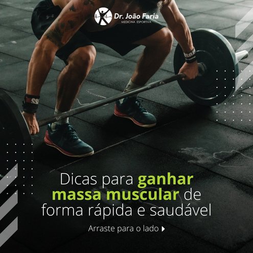 Dicas para ganhar massa muscular de forma rápida e saudável