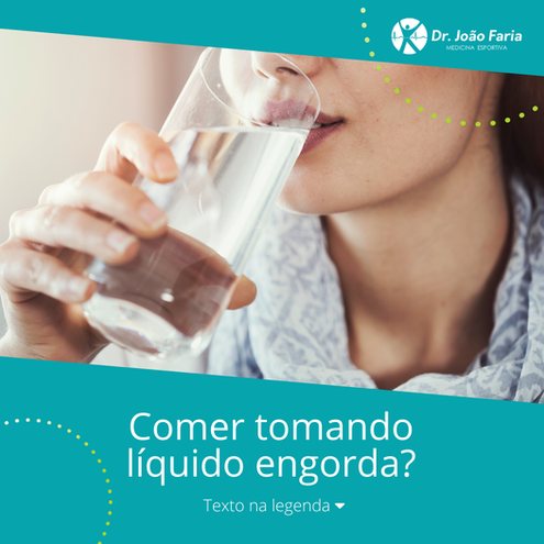 Comer tomando líquido engorda?